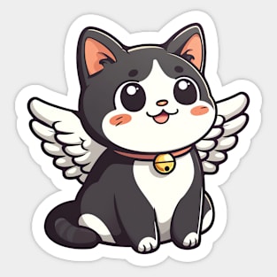 Kawaii Cat Angel Sticker